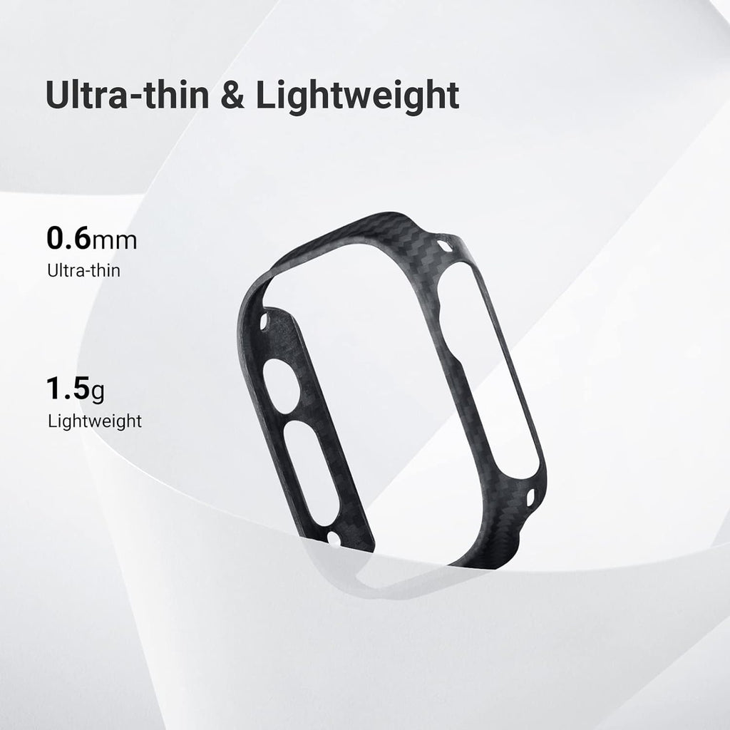 Hiilikuituinen Apple Watch -ranneke + ohut aramidikuituinen suojakuori