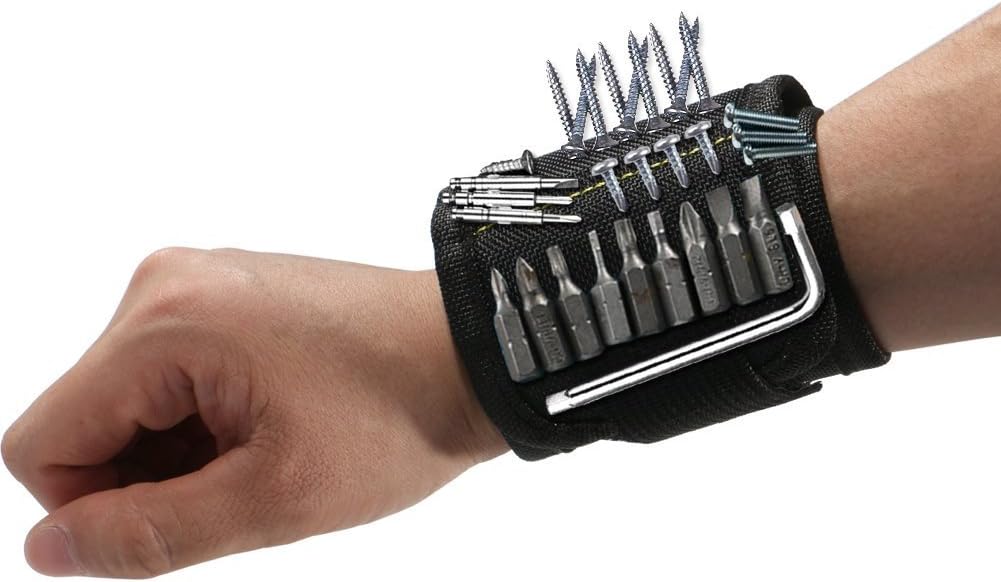 Magneettinen Ranneke Työkalupidikkeellä – Sähköasentajille, Käsityöläisille ja Tee-se-itse-harrastajille 🛠️🧲