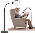 Lente d'ingrandimento BrightView a pagina intera con luce LED per leggere libri e fare lavori manuali senza usare le mani