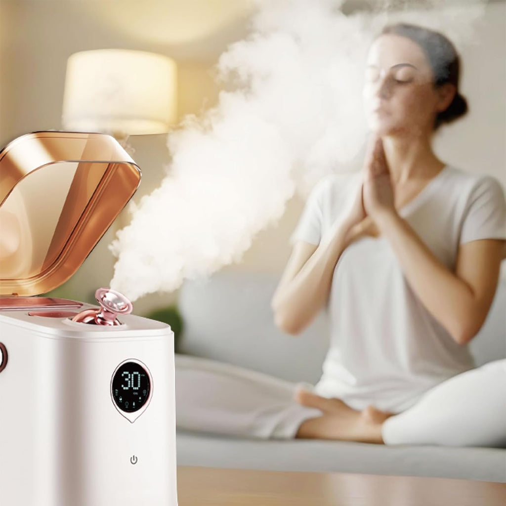 Nova appareil facial vapeur ionique 6 en 1 pour un nettoyage profond de la peau