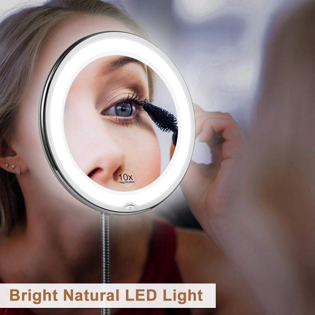Flexi problémás LED-es nagyító tükör hattyúnyakkal