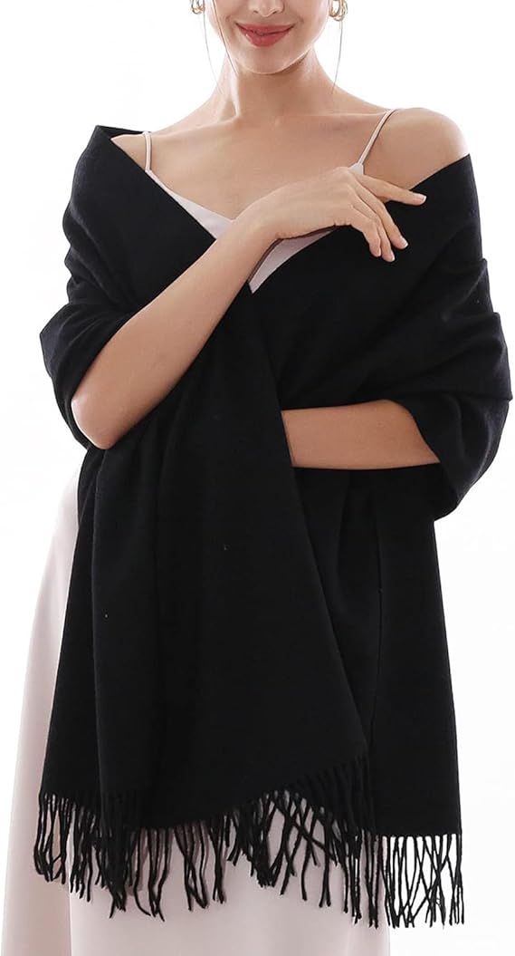 极光暖女士围巾 柔软冬季披肩裹巾