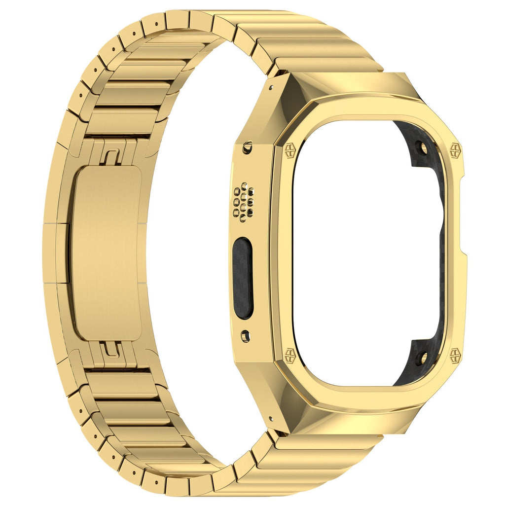 Ruostumattomasta teräksestä valmistettu ranneke kotelolla Apple Watch Ultra -kellolle