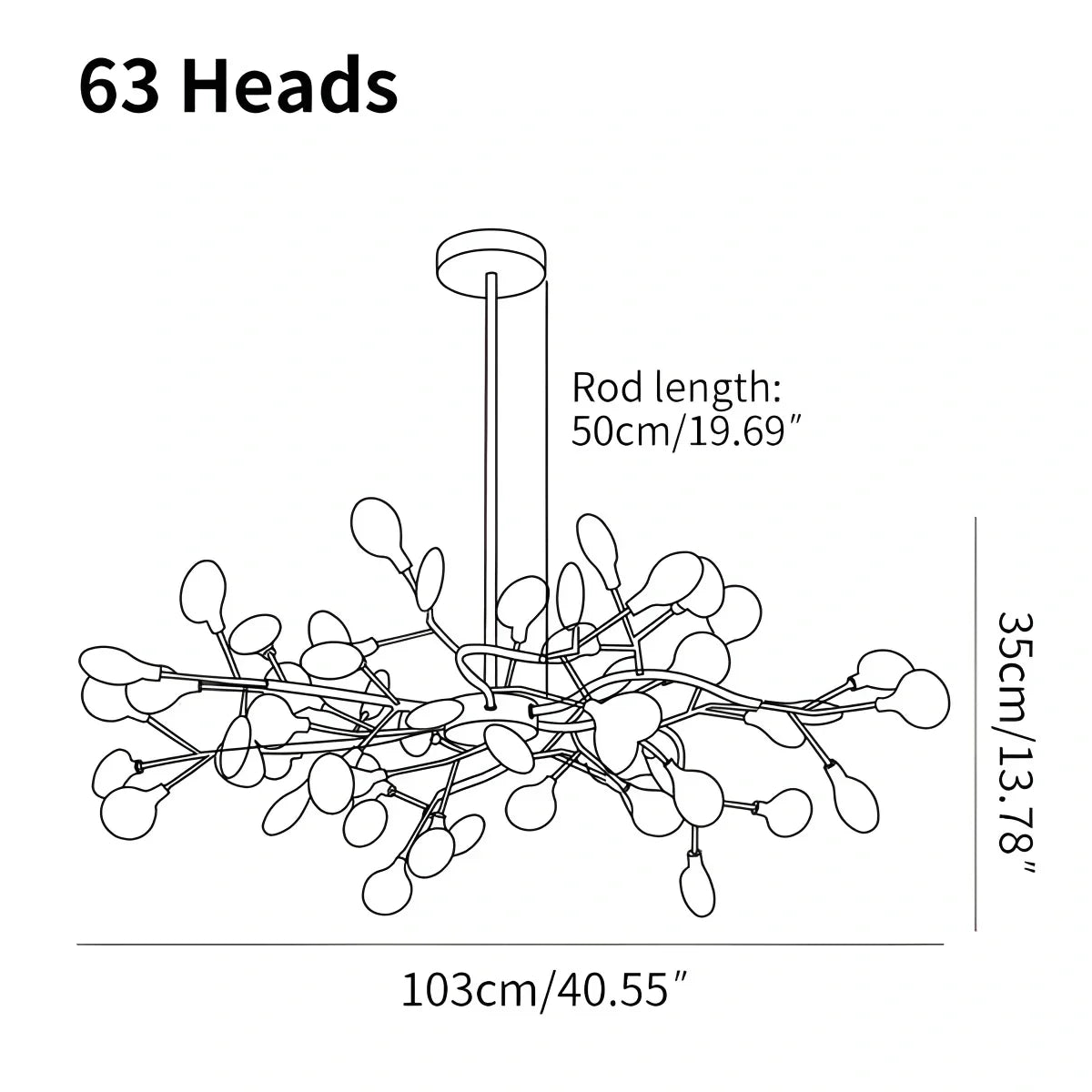 Candeeiro de Teto LED Firefly Sputnik - Orntli