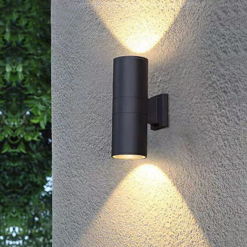 Ray Minimalist Double-headed LED Outdoor Wall Lamp Metal Glass Garden Corridor - Lamp Outdoor