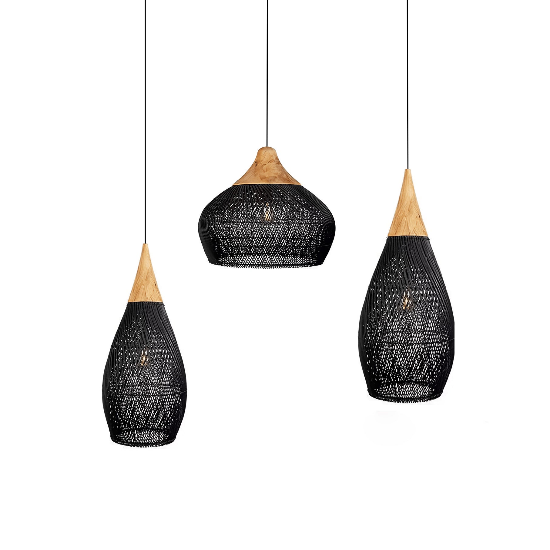Braided Rattan Pendant Lamp - Vakkerlight