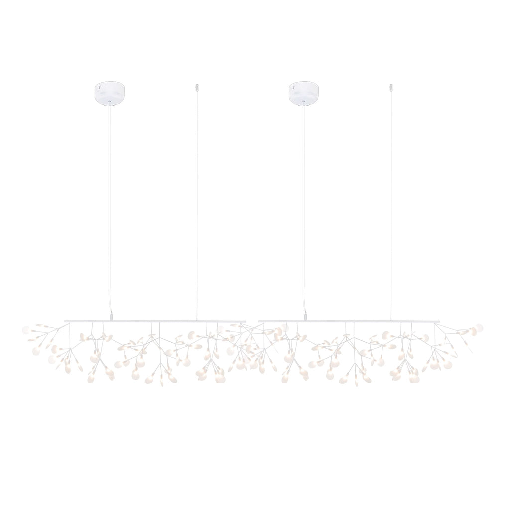 Lustra lang lineær LED-pendellampe - kunstnerisk grendesign, moderne belysning
