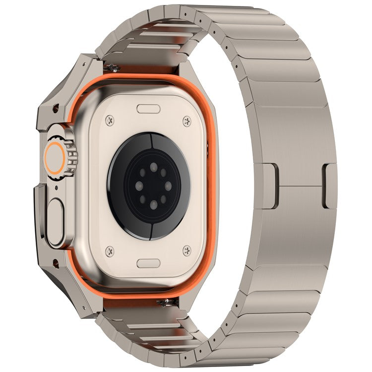 Banda de acero inoxidable con estuche para Apple Watch