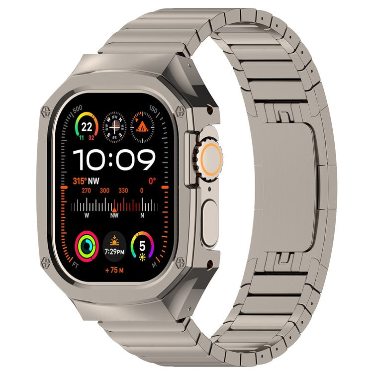 Banda de acero inoxidable con estuche para Apple Watch