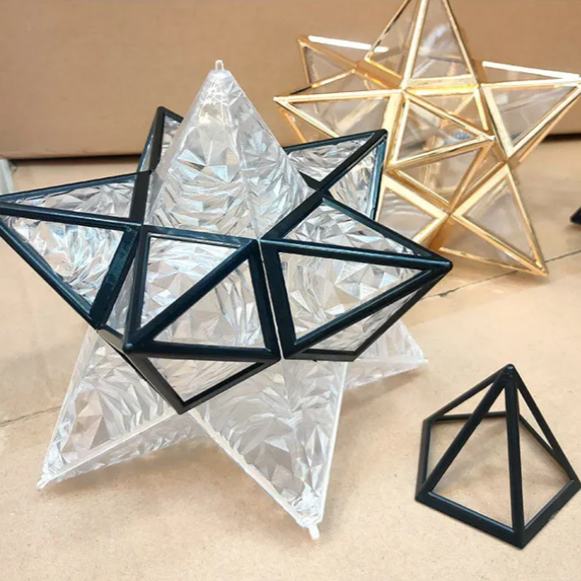 Plafonnier en forme d’étoile - Lampe design à lumière géométrique
