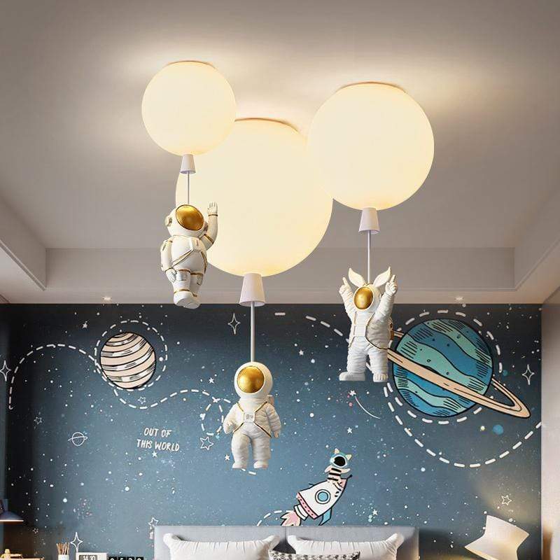 Aria Astronauten-Ballon-Deckenleuchte zur Aufputzmontage - warmes LED-Licht, 20/25/30/35 cm
