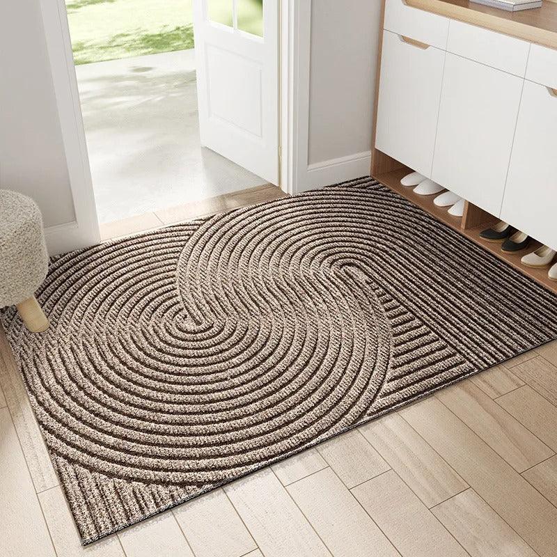 Nordic Doormat With Non Slip Base And Sand Catcher At Door