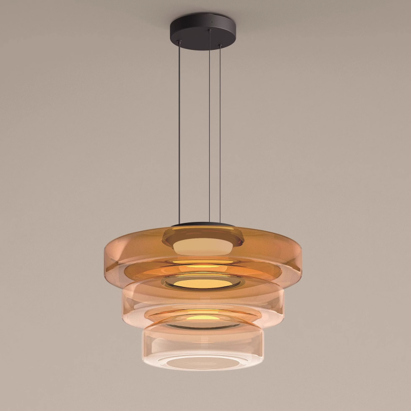 Suspension en verre à plusieurs niveaux Jojo