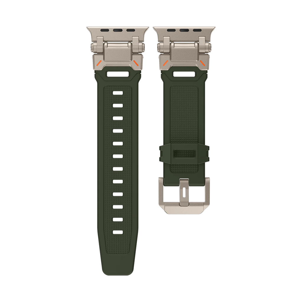 Új titán fém fej szilikon szíj Apple Watch-hoz
