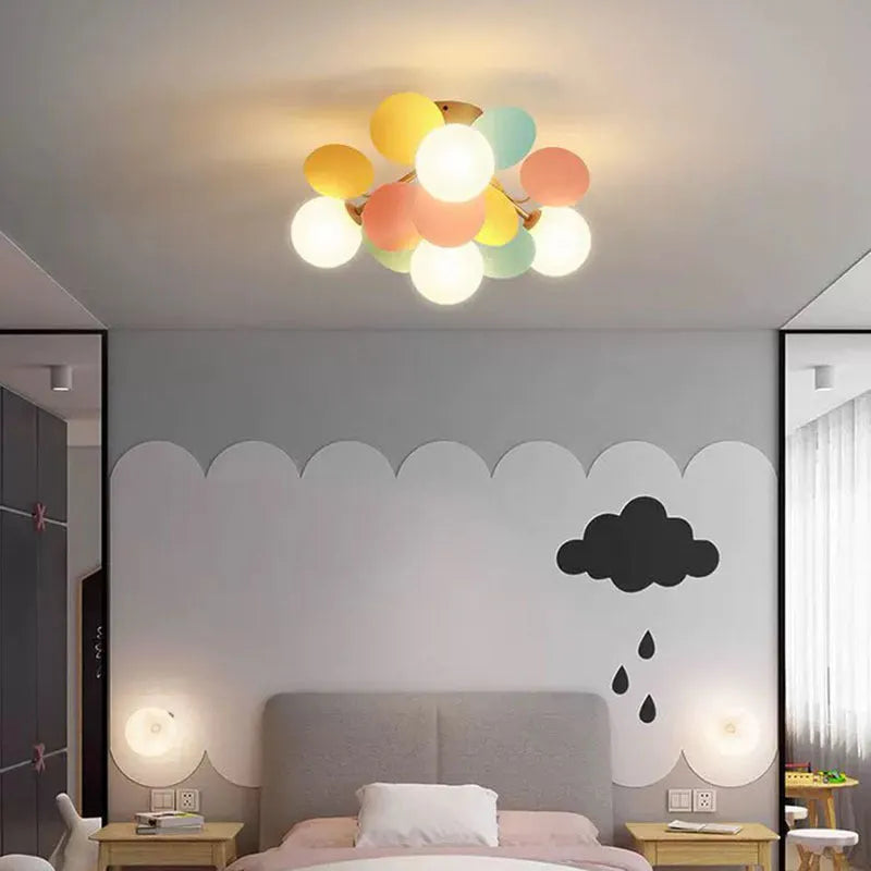 Aria modern taklampa med bubbelkluster - design i flera färger
