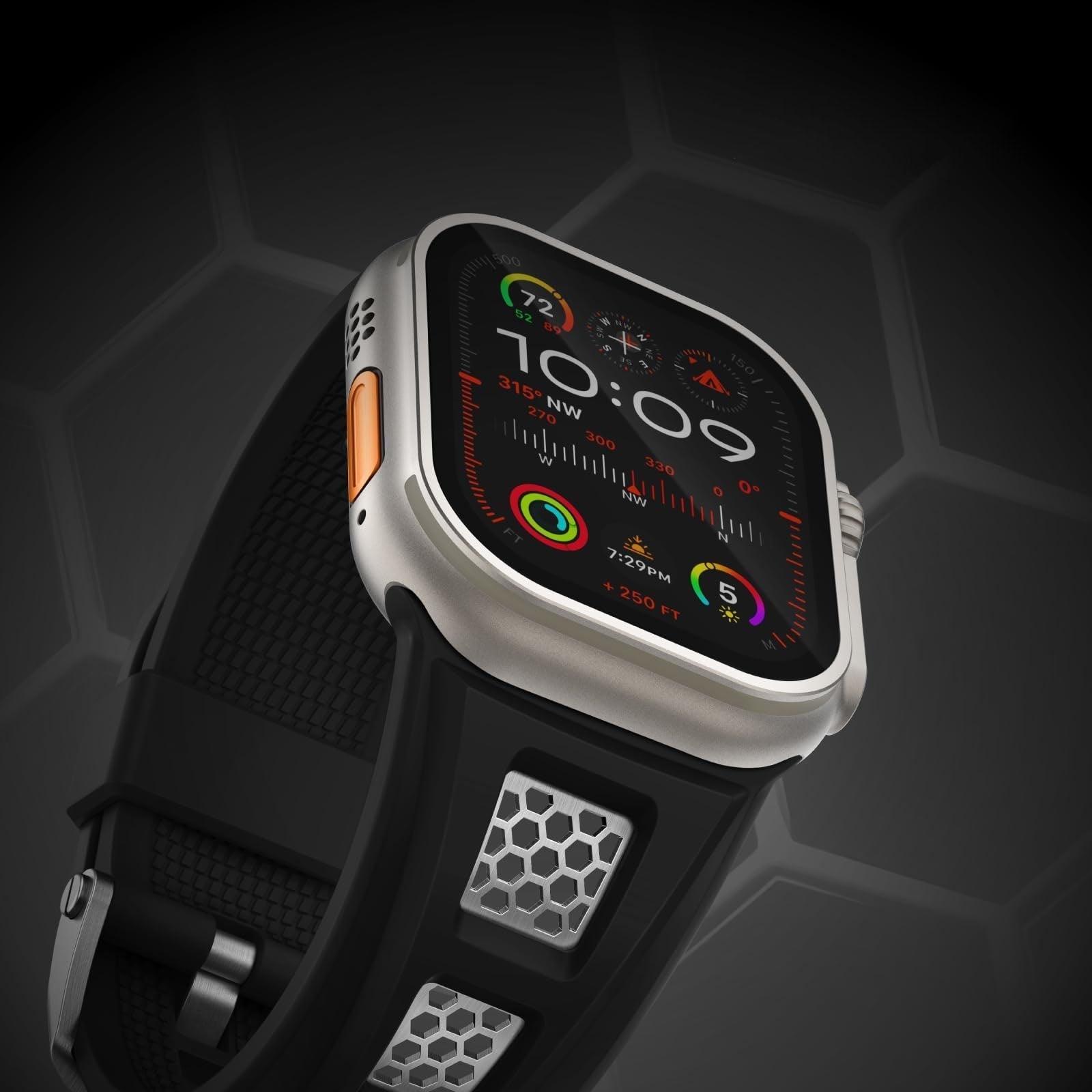 Wytrzymała silikonowa sportowa opaska Grid do Apple Watch