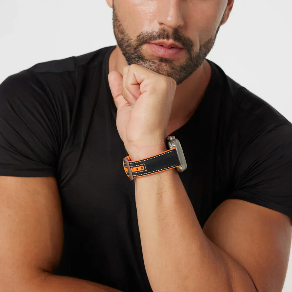 سوار بمشبك فراشة FKM لساعة آبل