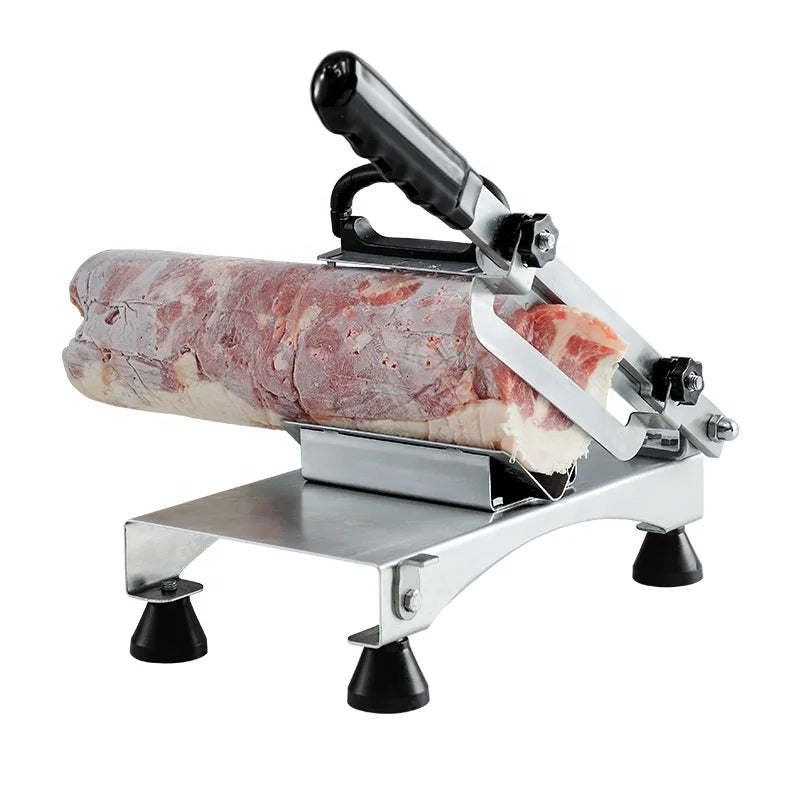 Feliator profesional de carne și tăietor manual din oțel inoxidabil