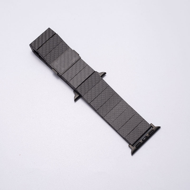 Hiilikuituinen Apple Watch -ranneke + ohut aramidikuituinen suojakuori