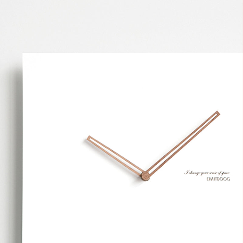 Reloj de Pared Cuadrángulo Blanco Serie