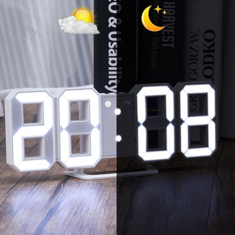 Jam Penggera Digital 3D Pintar NovaTime Untuk Meja Moden dan Pejabat Rumah