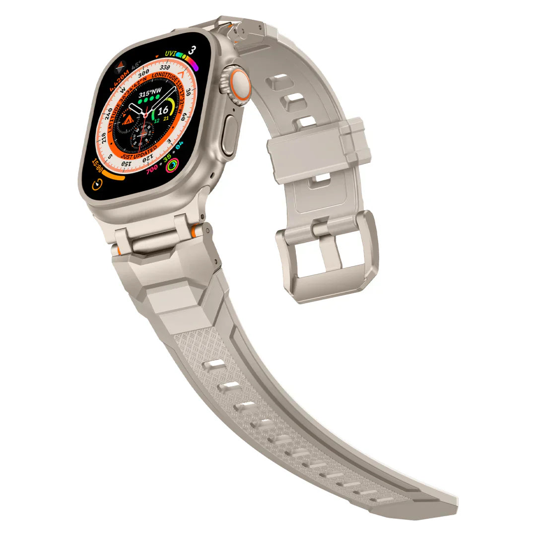 سوار FKM المتين لساعة آبل