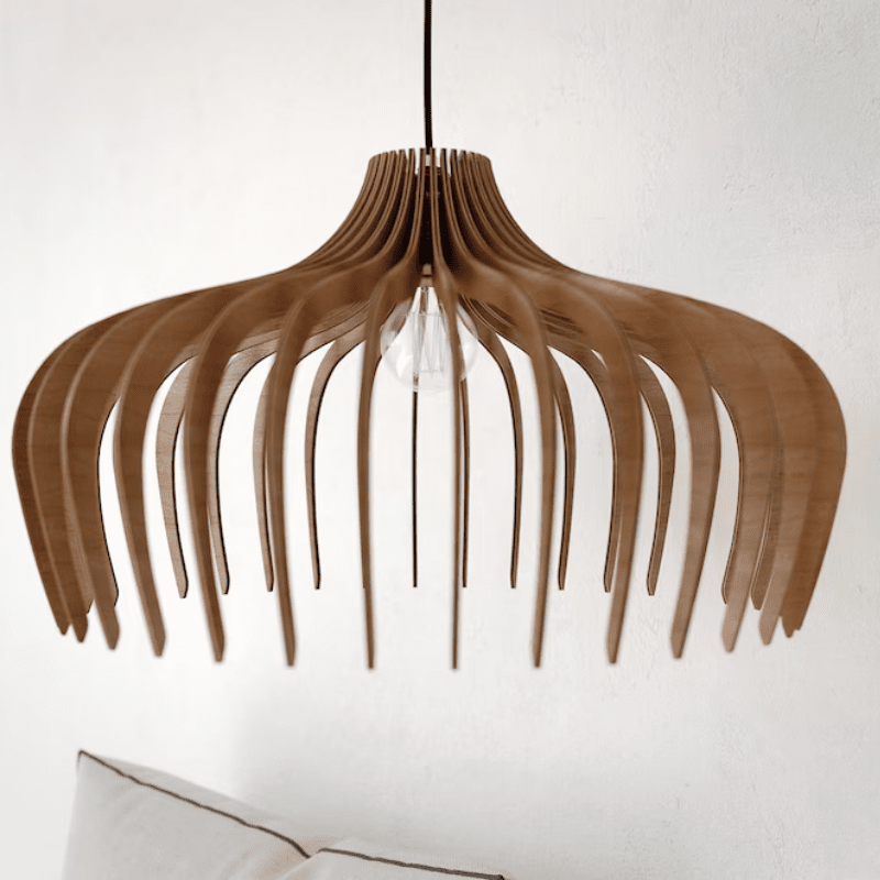 Lampadario in legno Hayden