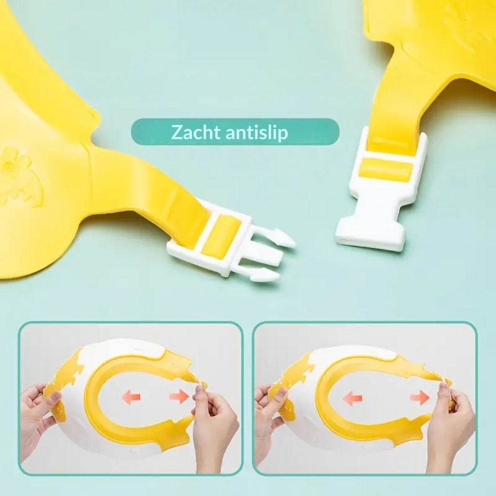 SplashSafe Dino | Badehette som beskytter mot vann og sjampo