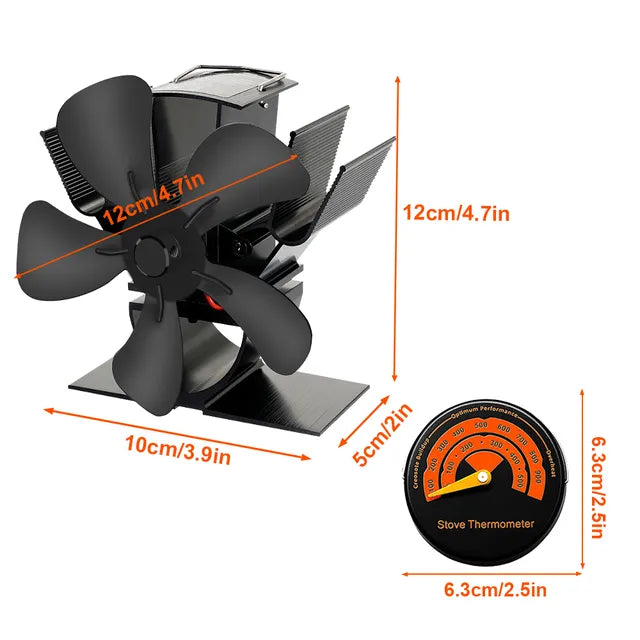 Ventilatore per Stufa a Legna AuroraHeat per Stufe a Legna
