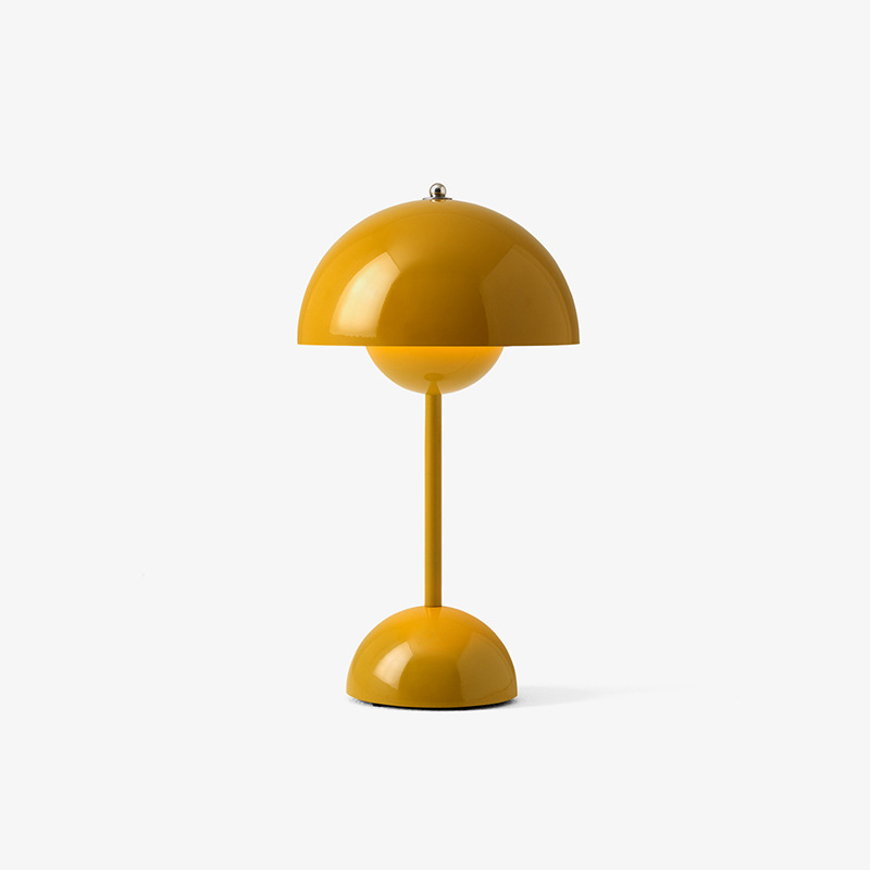 Aurea Mid Century Mushroom Table Lamp With Warm Glow