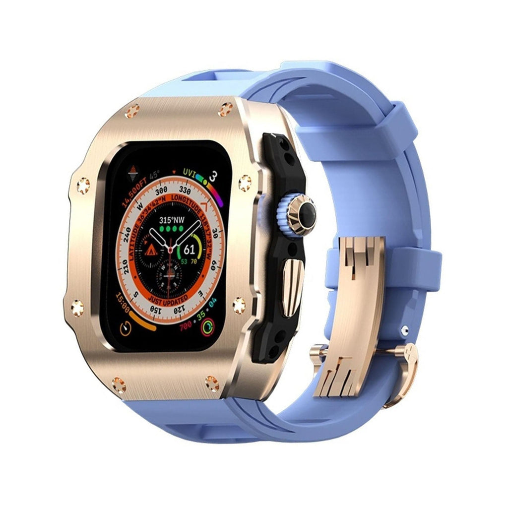 RM Vanguard Serie - Fluorkautschukband Edelstahlgehäuse für Apple Watch Ultra