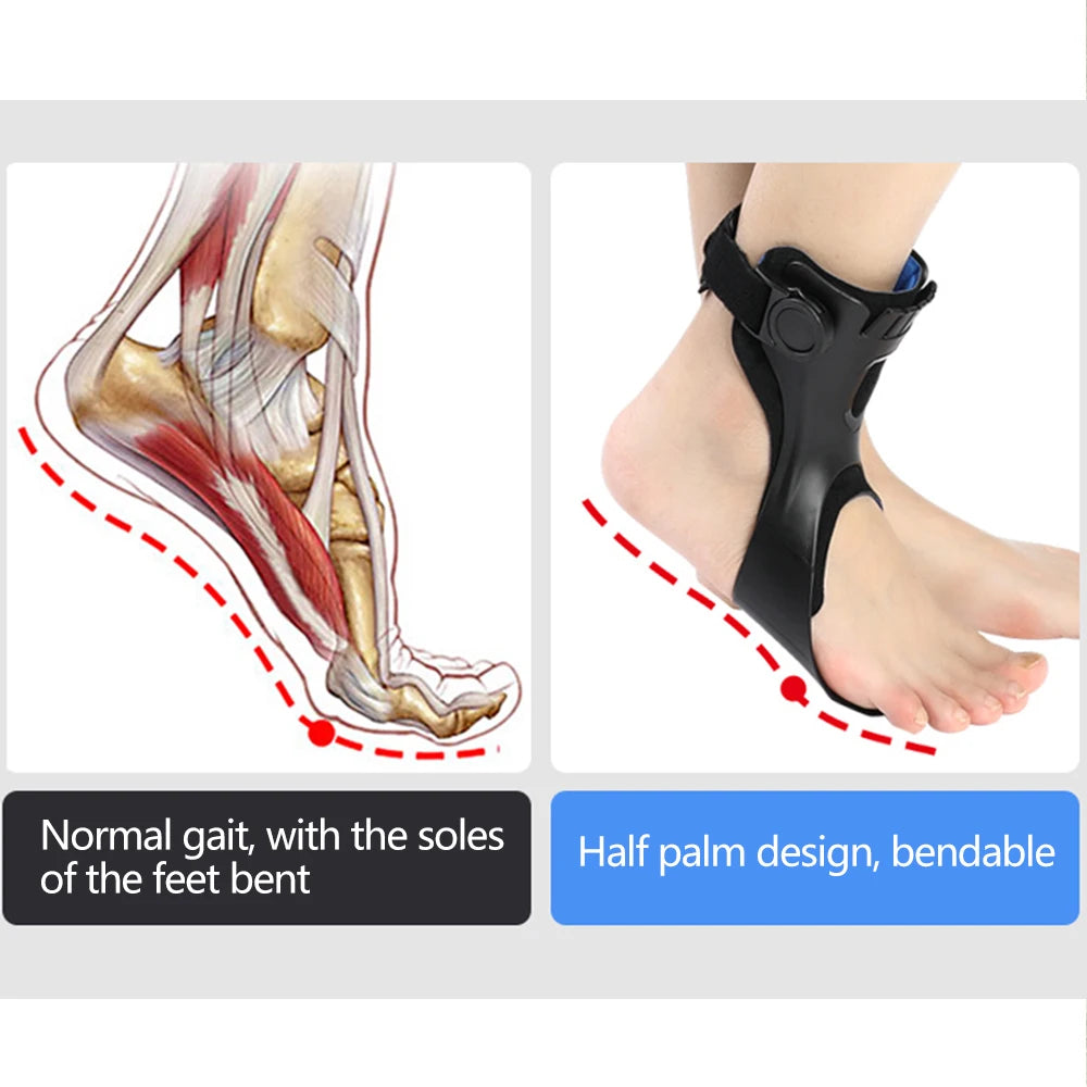 Attelle AFO pour pied tombant, orthèse de soutien pour cheville et pied