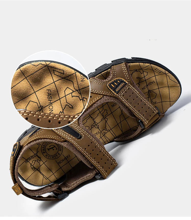Sandal Velcro Ortopedik ErgoStep Dengan Tapak Kaki Ergonomik Dan Tali Laras