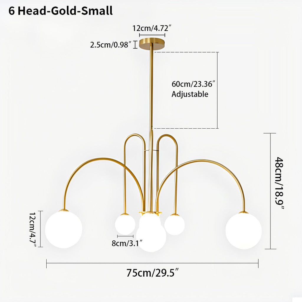 Avi Doppelglas-Kronleuchter - Orntli