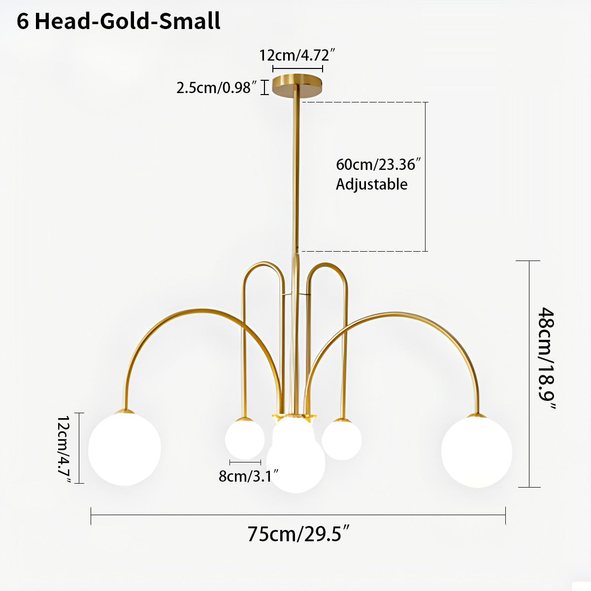 Avi Doppelglas-Kronleuchter - Orntli
