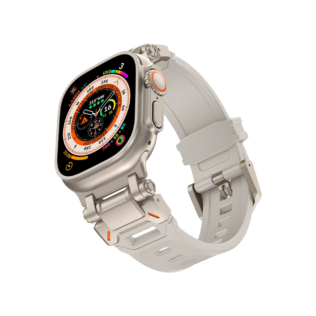 Új titán fém fej szilikon szíj Apple Watch-hoz