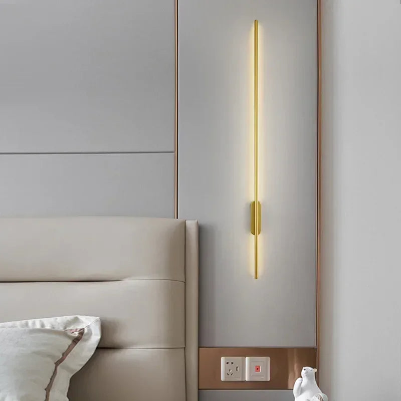 NovaLume Moderne LED Wandlamp in Zwarte of Gouden Afwerking