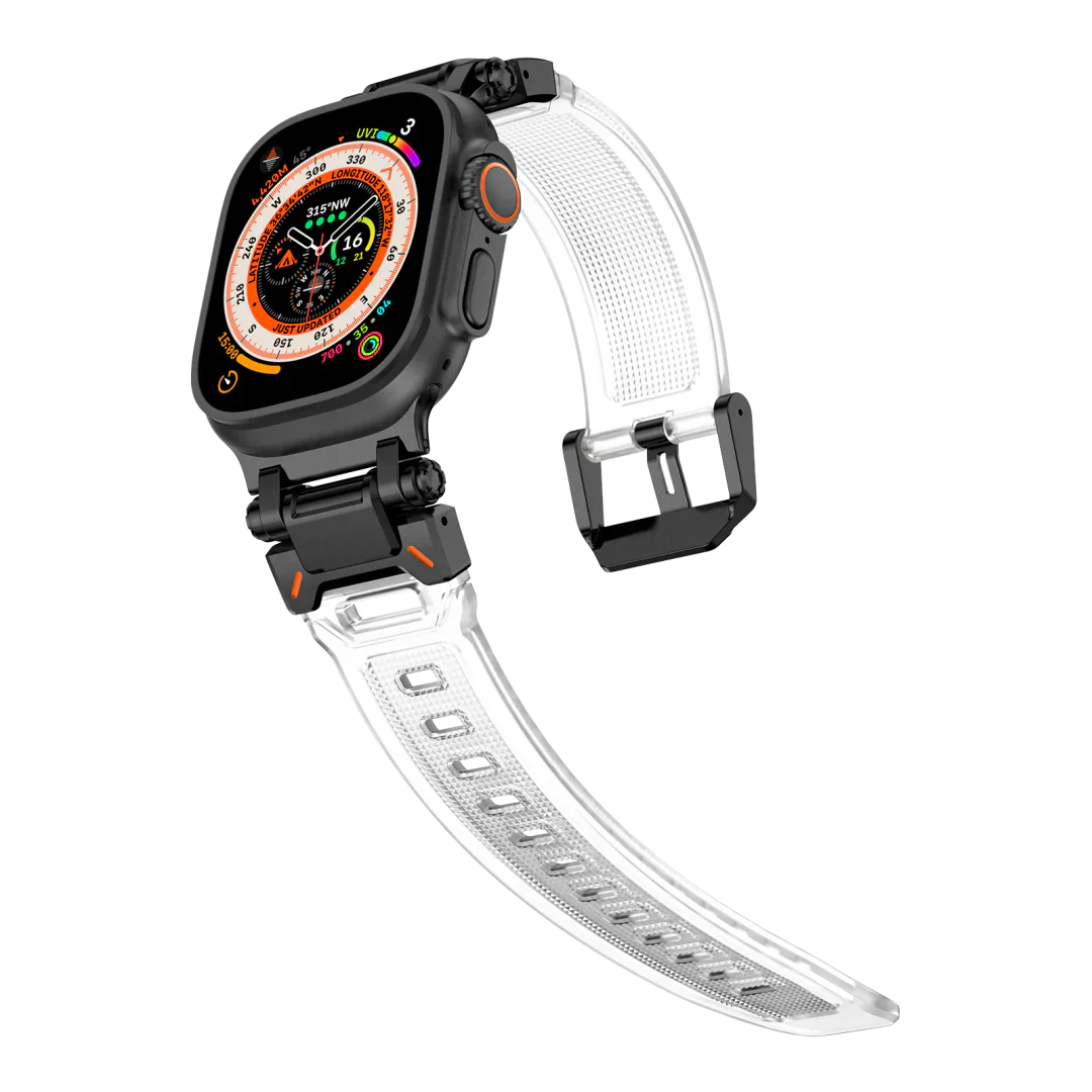 Új titán fém fej szilikon szíj Apple Watch-hoz