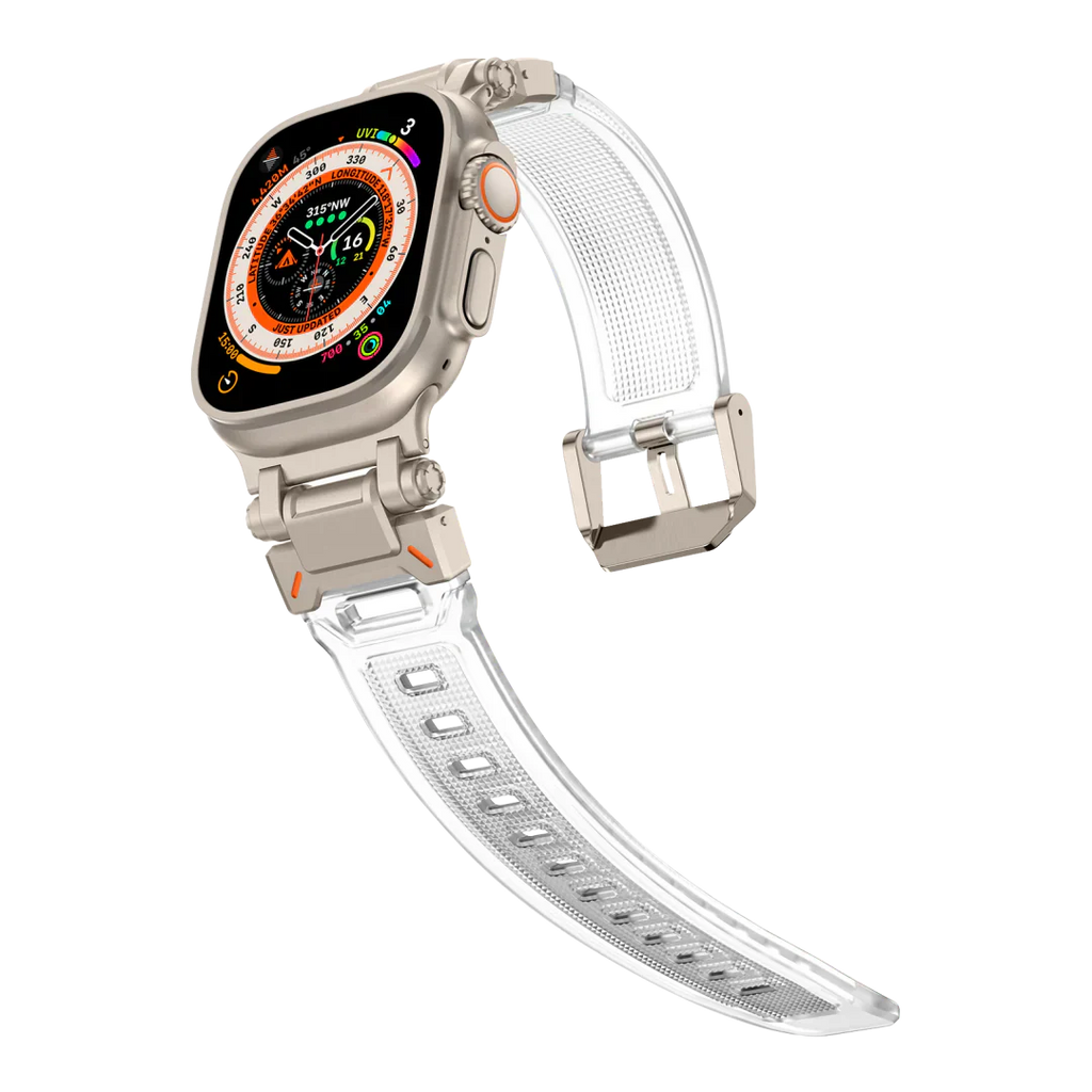 Új titán fém fej szilikon szíj Apple Watch-hoz