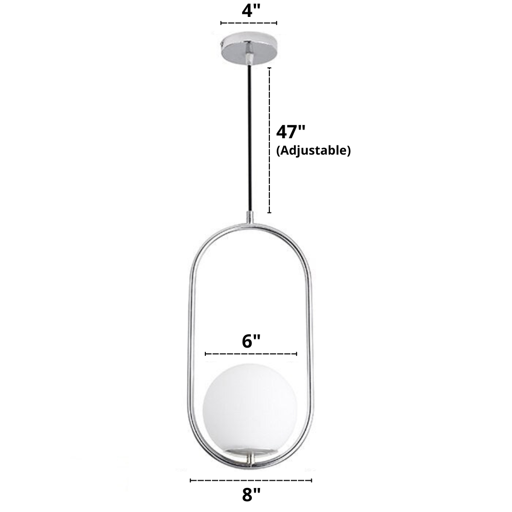 Suspensions en verre dépoli nordiques