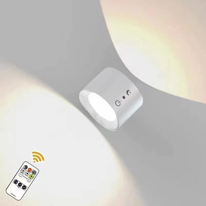 NovaGlow Obracająca się o 360 stopni Ścienna Lampa LED Ładowalna Regulowana Bezprzewodowa