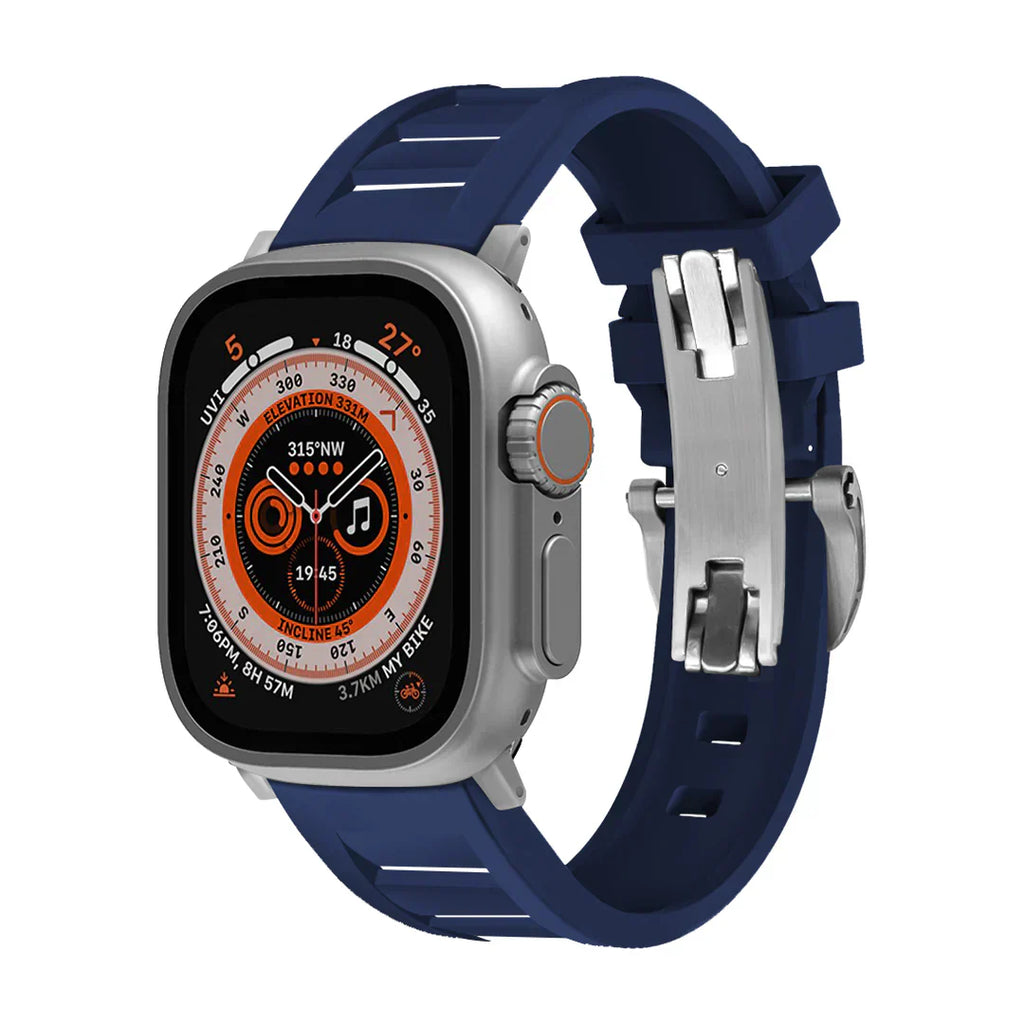 Correa con hebilla de mariposa FKM para Apple Watch