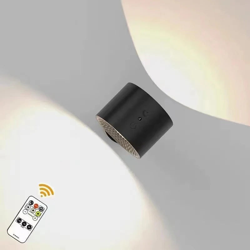 NovaGlow Obracająca się o 360 stopni Ścienna Lampa LED Ładowalna Regulowana Bezprzewodowa