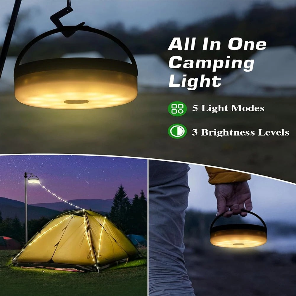 Luci da campeggio a 4 in 1 SummitBeam con 8 modalità di illuminazione