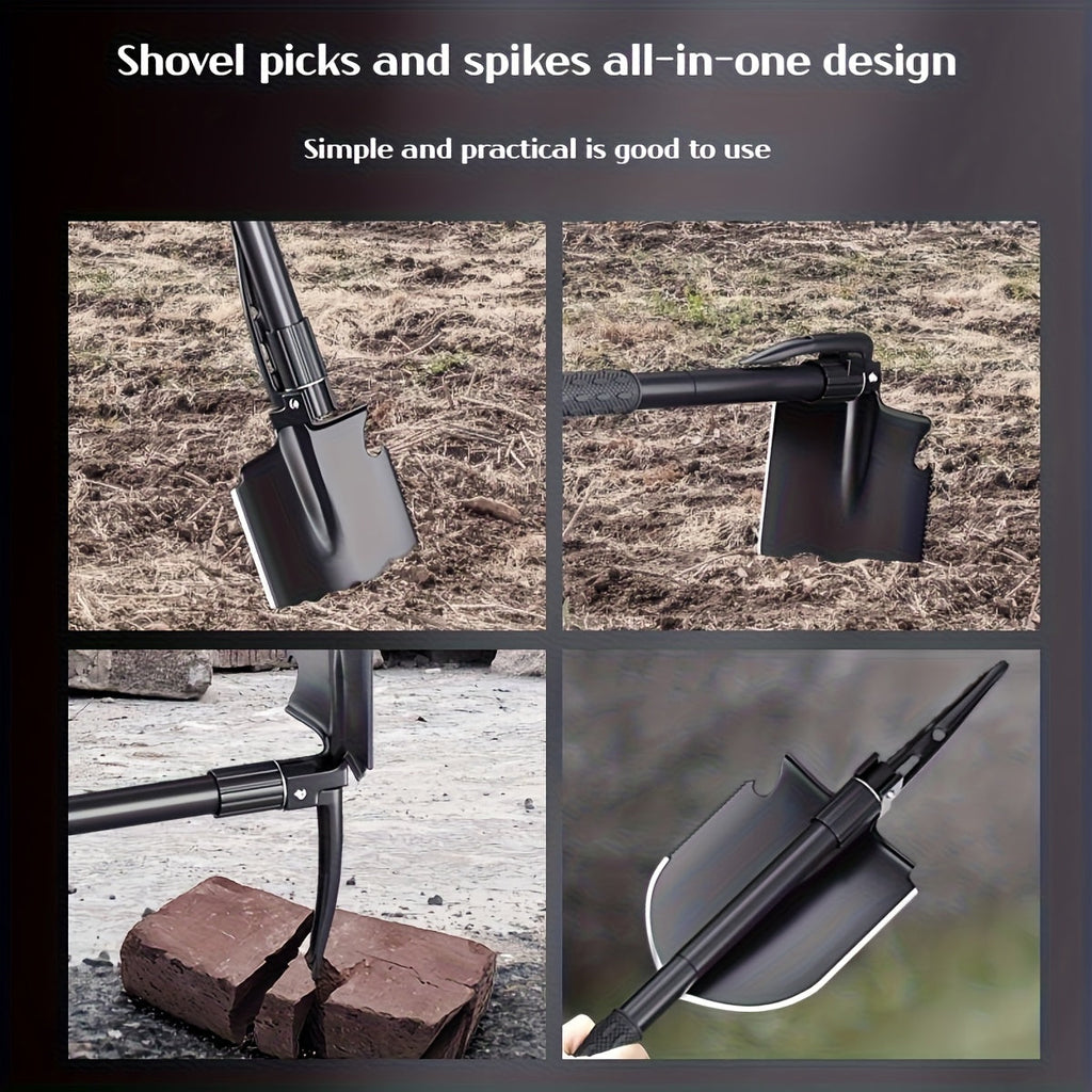 Taktisk sammenleggbar overlevelsesspade