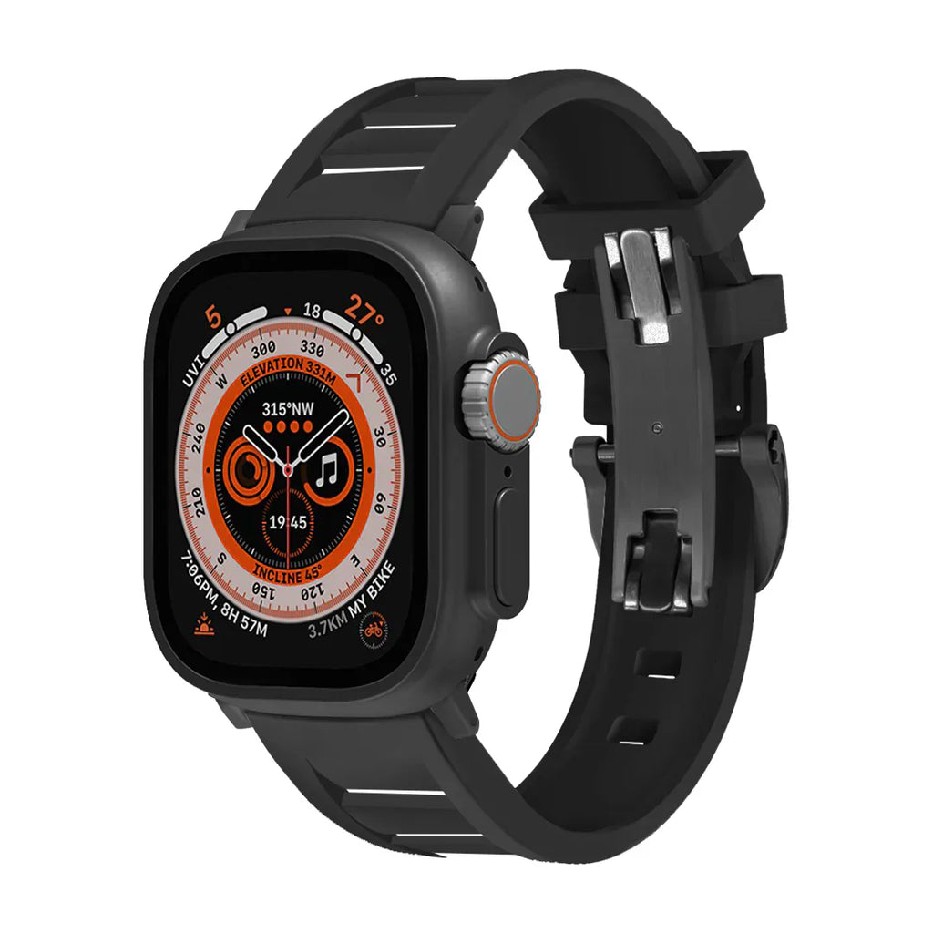 Correa con hebilla de mariposa FKM para Apple Watch