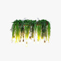 Ritta Natural Decorative Rectangular Plant Metal Pendant Light Green - Neutralighting