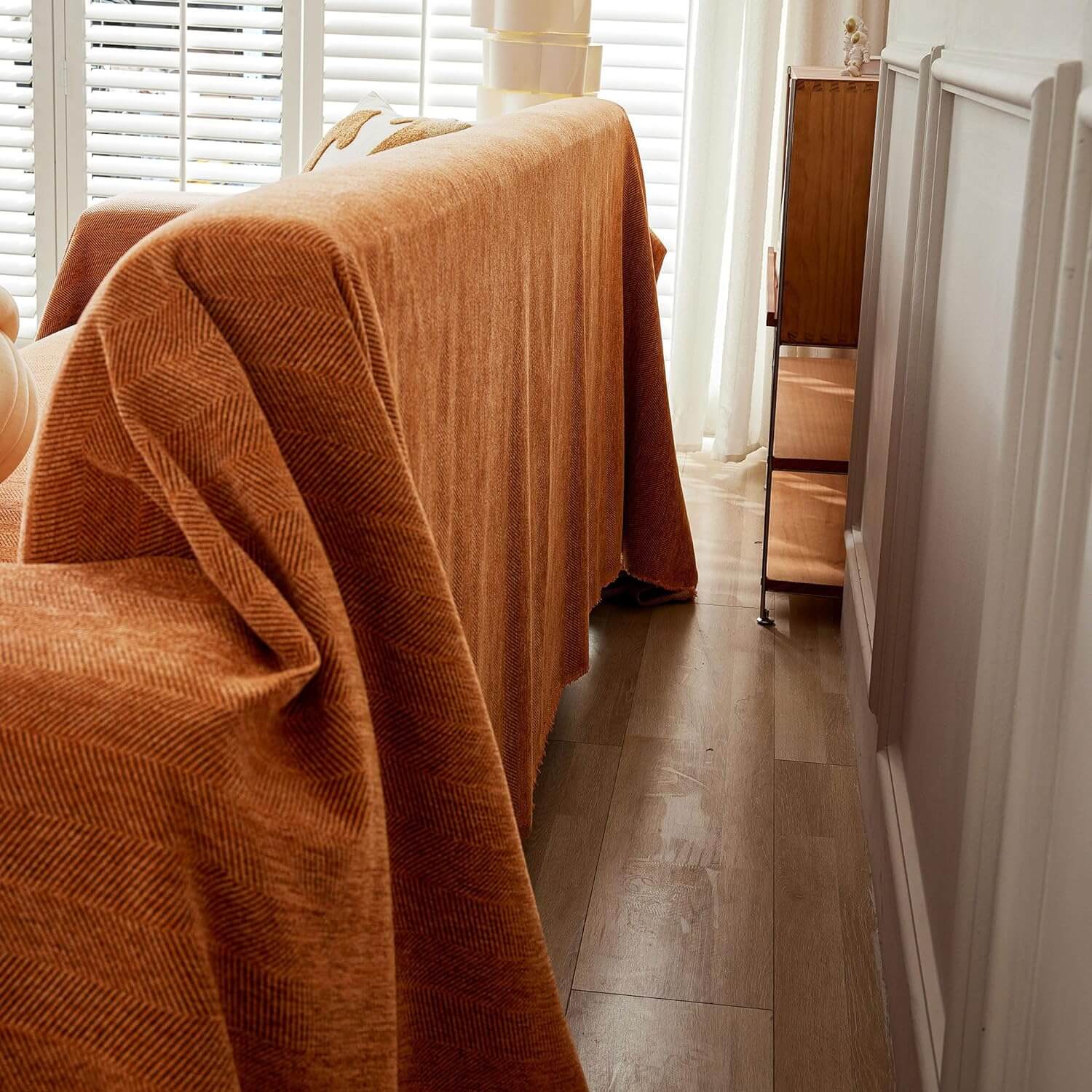 Stylische Sofabezug Geometrische Ecksofa-Bezüge für Hunde, Haustier-Sofaschoner, Sofadecke für Hunde, Ecksofa-Liegesessel-Bezug für 3-Kissen-Sofa