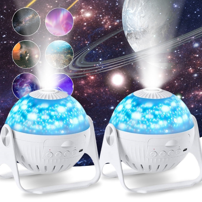 جهاز عرض النجوم جالاكسي - 7 أوضاع إضاءة - ضوء ليلي LED - يعمل عبر USB - ديكور غرفة النوم والمنزل