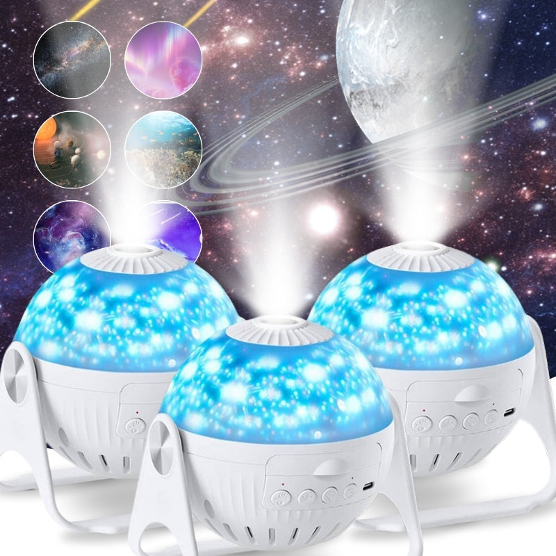 جهاز عرض النجوم جالاكسي - 7 أوضاع إضاءة - ضوء ليلي LED - يعمل عبر USB - ديكور غرفة النوم والمنزل